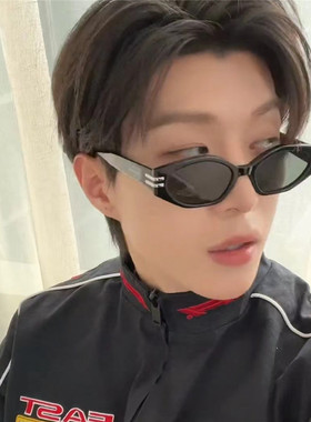 遮阳多边形复古男女凹造型眼镜