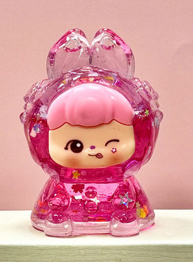 夜光梦梦兔桌面小摆件盲盒装饰品