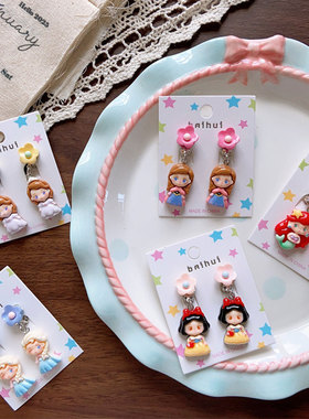 疯狂动物城水晶透亮女童耳饰饰品