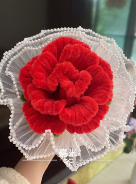中号扭扭棒花束手工diy玫瑰花结婚生日订婚花束新娘新婚礼物新年