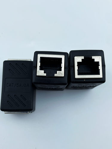 包邮RJ45网线连接器对接头双通头网络直通头模块网线延长PCB 屏蔽 - 图3