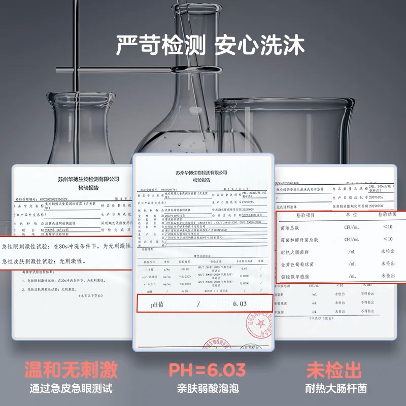 兔头妈妈沐浴露儿童沐浴露泡沫型温和清洁保湿滋润持久留香正品 - 图2