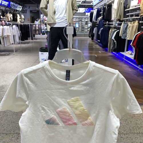 阿迪达斯女新款运动透气圆领短袖T恤IJL6284-KS2867-2868-2869 - 图1