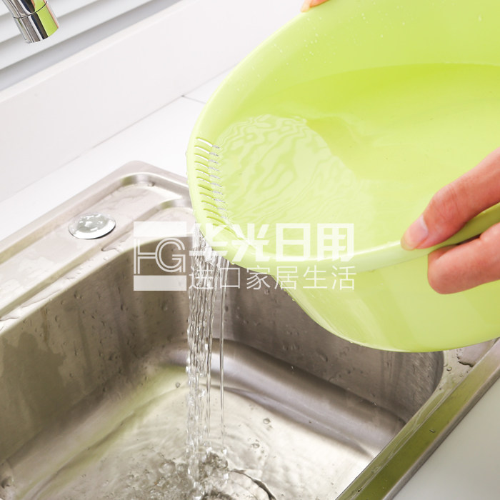 日本进口厨房洗菜盆沥水篮双层塑料水果盆果篮果盘大号清洗筐蓝子,淘宝优惠券,粉丝福利购,淘宝优惠卷