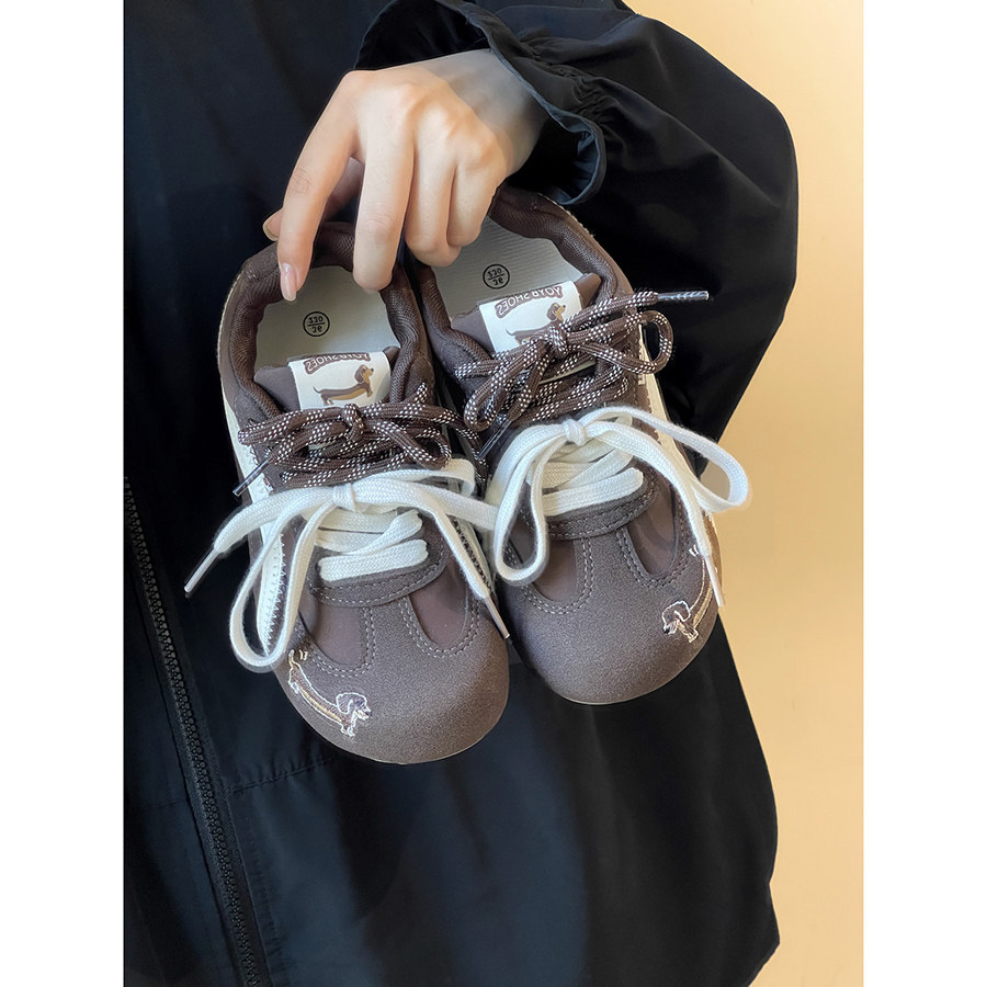 路十三腊肠狗软底复古德训鞋女鞋2026新款百搭学生小众休闲女板鞋,淘宝优惠券,粉丝福利购,淘宝优惠卷