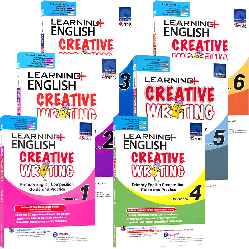 SAP Learning Creative Writing Workbook 新加坡学习系列英语写作练习册1-6年级 新加坡英语写作小学教辅教材 英文原版 基础阶段 - 图3