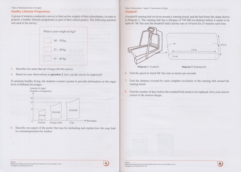 新加坡初中数学考前要做的数学题 SAP 101 Mathematics Questions To Do Before The Exam + Real World Questions 英文原版练习册 - 图1