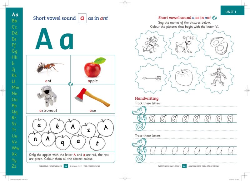 点读版Targeting Phonics 对标自然拼读3册 零基础入门 学练结合200个高频词 英语听说读写 提升阅读英文原版送音频