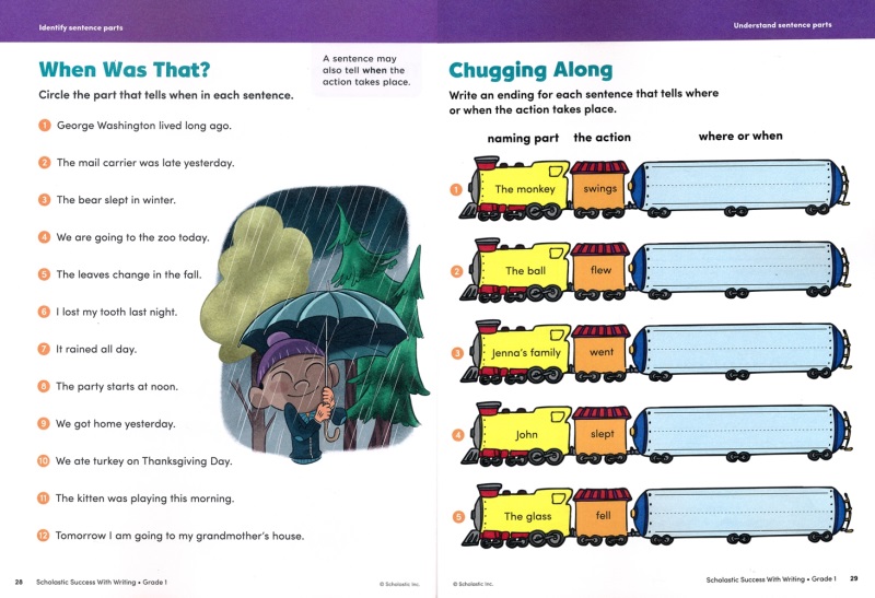 学乐成功系列英语写作练习册Scholastic Success With Writing Grade小学1-5年级英语写作训练5册美国小学课程标准设计英文原版-图3