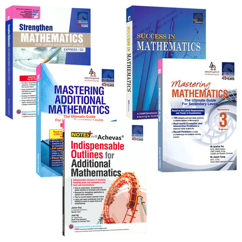 新加坡数学 SAP Secondary Mathematics Tutorial 1A-3B 初中数学练习册 快捷课程 IP直通车 G3课程 附加数学 英文原版进口教辅 - 图0