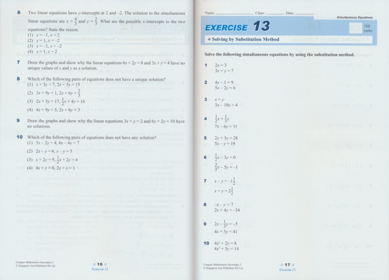 新加坡初中数学1000道题 SAP Conquer Mathematics Secondary 1新加坡数学初中教辅攻克版数学1000题训练数学解题思路英文原版-图3