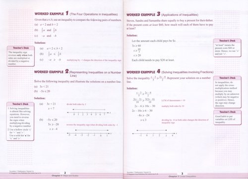 新加坡数学 SAP Secondary Mathematics Tutorial 1A-3B 初中数学练习册 快捷课程 IP直通车 G3课程 附加数学 英文原版进口教辅 - 图1