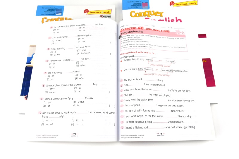 SAP Conquer Grammar Workbook 1-3年级小学英语语法攻克系列训练题 语法拔尖提高 6-9岁 sap新加坡英语语法练习册小学教辅教材 - 图1