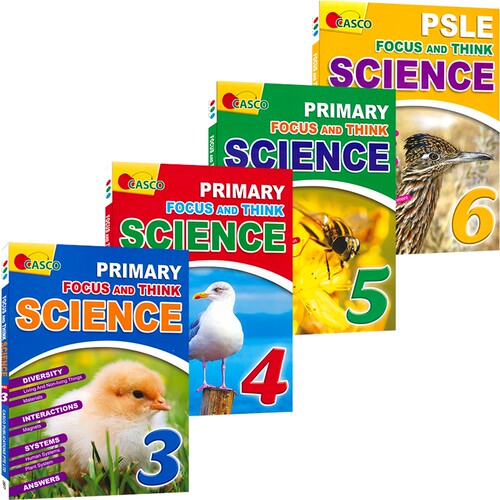 Casco Focus And Think Science Primary 3-6 新加坡科学 聚焦和思维 课外练习册 英文教辅 3-6年级 英文原版进口图书 - 图0