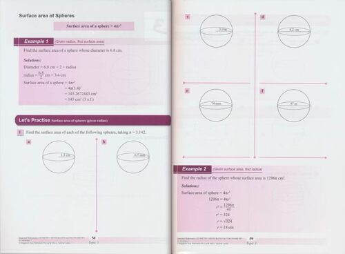新加坡数学 SAP Integrated Mathematics Algebra Secondary 1-2 初中综合数学练习册 代数/几何/图表 专项训练 英文原版进口教辅 - 图3