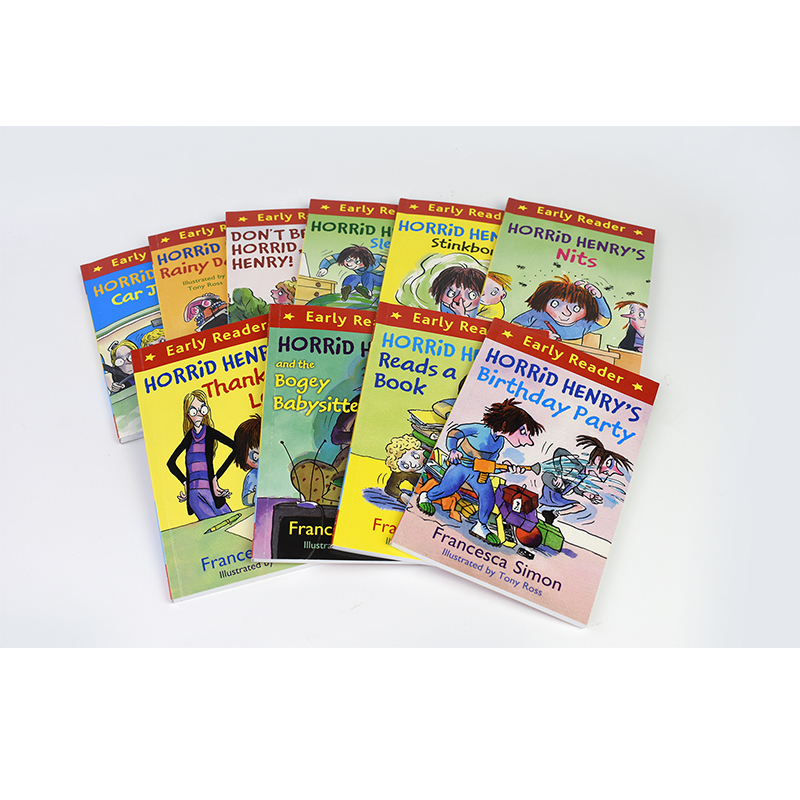 英文原版 Horrid Henry Early Reader 淘气包亨利10册 幽默爆笑故事小说 全彩分级阅读读物 入门级 6-9岁 小学生英语桥梁章节书 - 图0