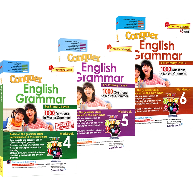 SAP Conquer Grammar Workbook 4-6年级小学英语语法攻克系列训练题 9-12岁 sap新加坡英语语法练习册小学教辅教材 原版进口 - 图3