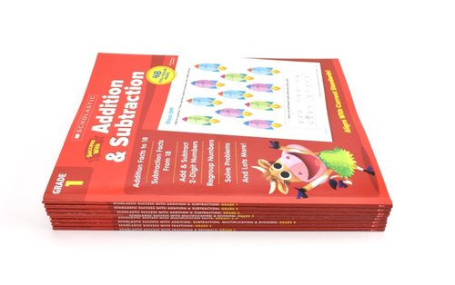 Scholastic Success with Math Caculation学乐成功系列小学数学专项加法加法乘法除法分数小数应用题英文原版进口图书-图2