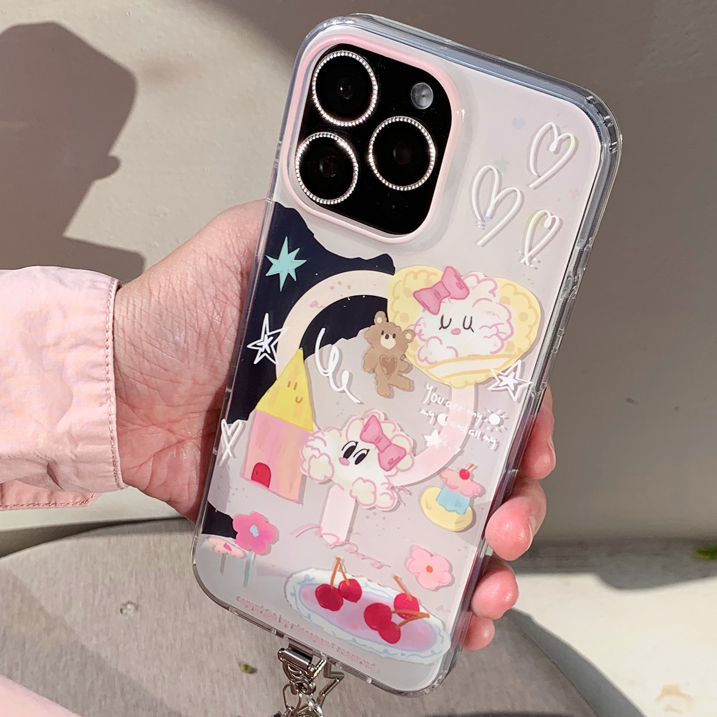 九点半双层立体磁吸蝴蝶结小兔子可爱适用于苹果17promax/16PM手机壳iPhone17Pro少女心支架全包防摔保护壳套 - 图0