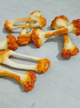 盘玩仿真假鸡腿翅架骨头整蛊玩具