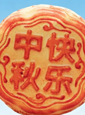 中秋仿真月饼毛绒抱枕拍照大玩具