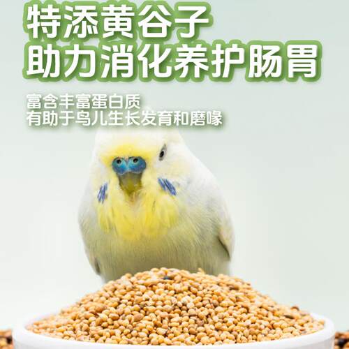 鹦鹉鸟粮虎皮牡丹玄风专用营养混合粮中小型种子鸟食黍子非饲料 - 图0