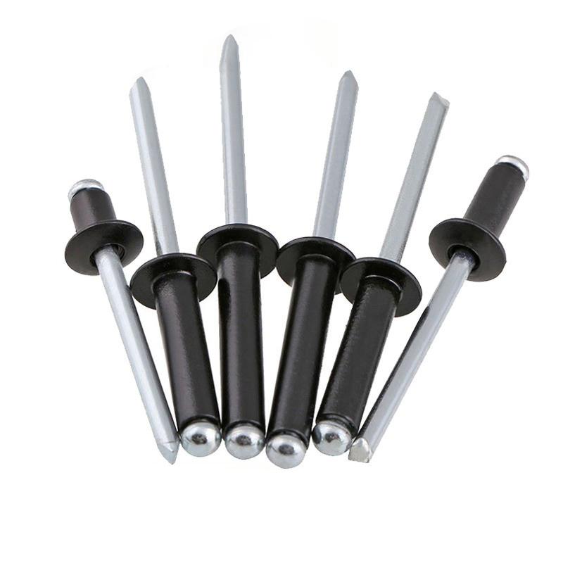 黑色铝制抽芯铆钉装潢钉开口型铝拉钉抽心铝拉铆钉M2.4M3.2M4-M5 - 图3