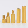 Double-pass circular knurled copper column isolation column