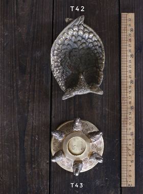 复古西洋黄铜道具铜盘古董