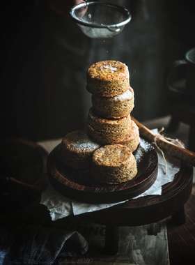 作旧木盘美食静物拍照二店道具