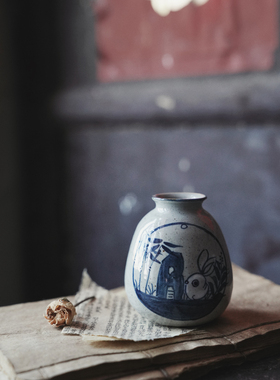 中式花瓶复古怀旧装饰