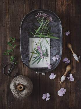 复古做旧铁艺套装花瓶摄影道具