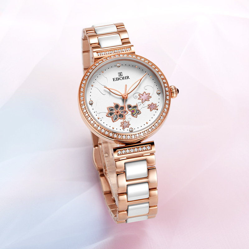 依波品牌手表女正品国产腕表小众高级感机械表女士名牌手表5096