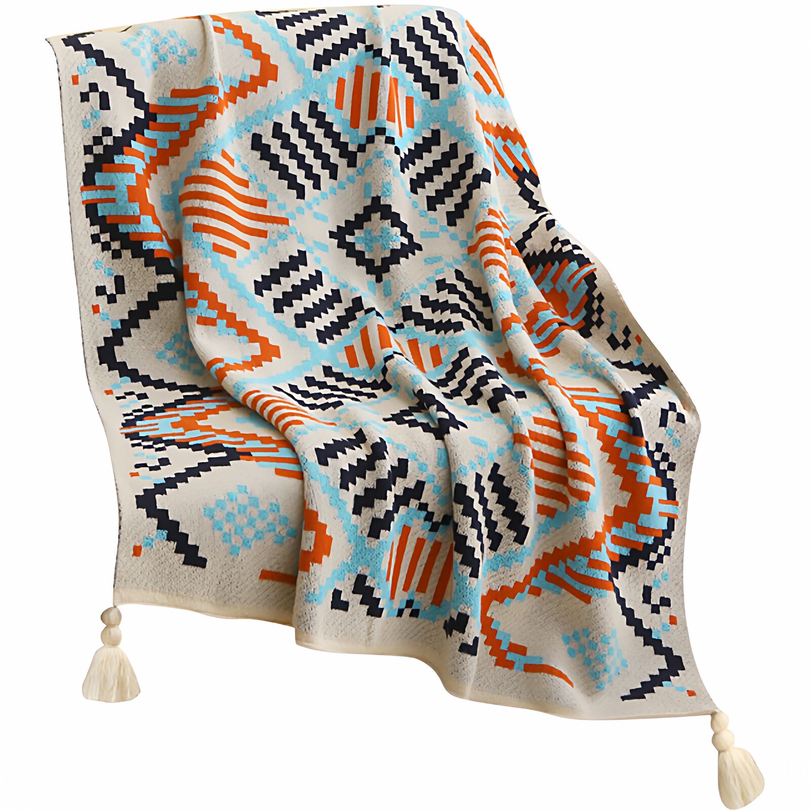 波西米亚北欧风针织毯办公室午睡毯沙发毯子单人披肩盖毯民宿毛毯