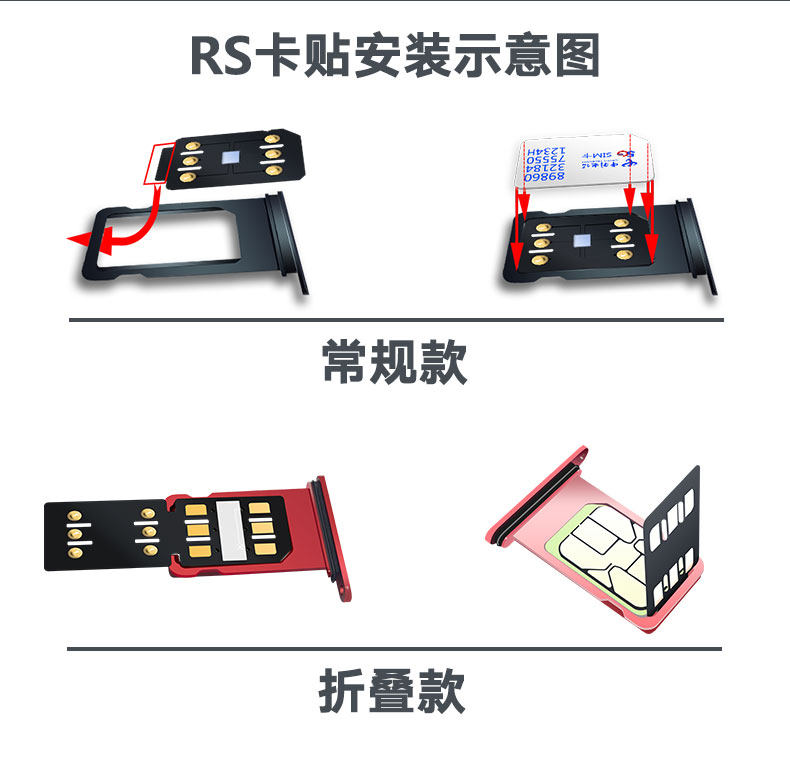 超雪卡贴QPE2023贴适用电信5g一键IPCC黑解卡苹果14PM不跳激活4G3