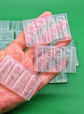 美甲花朵硅胶模具3D立体图案