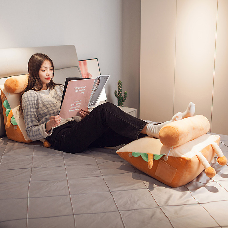 可爱靠枕床头靠垫宿舍学生玩手机大靠背男生卧室打游戏读书女生,淘宝优惠券,粉丝福利购,淘宝优惠卷