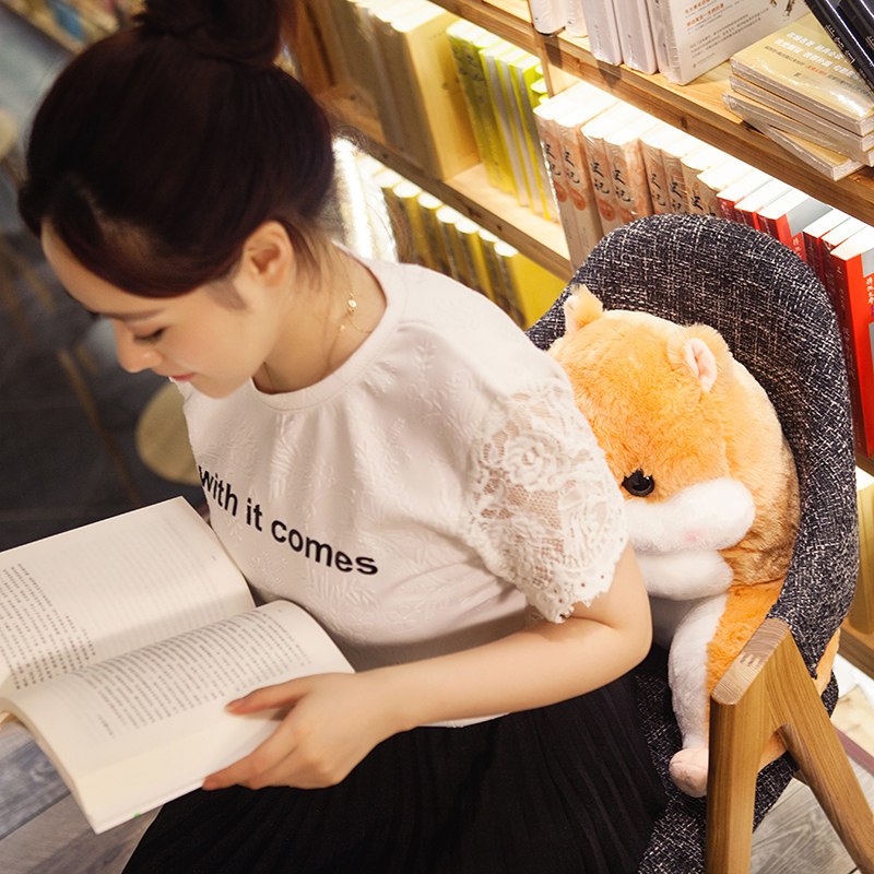 仓鼠腰靠椅子护腰枕靠枕靠背靠垫汽车办公室座椅抱枕腰枕宿舍可爱,淘宝优惠券,粉丝福利购,淘宝优惠卷