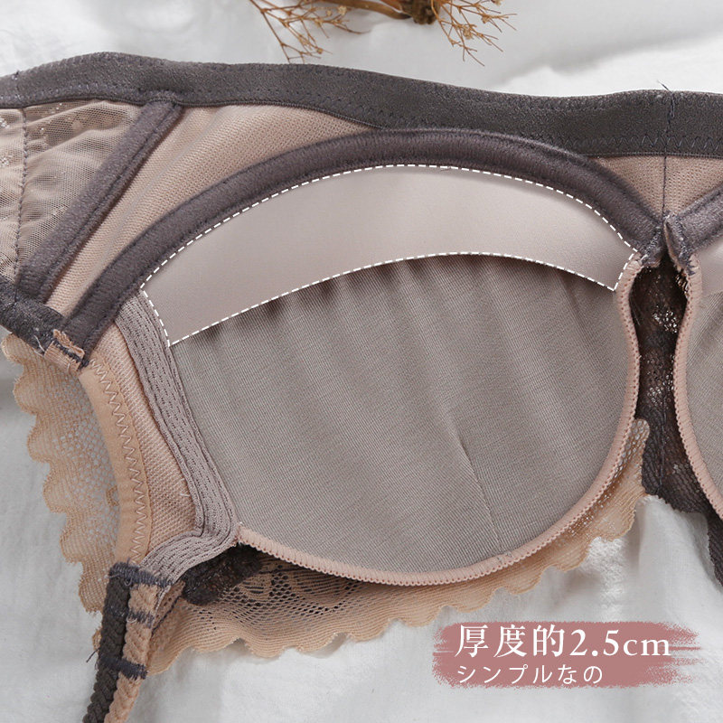 婴儿棉内衣女士小胸平胸显大文胸 金色美泉文胸