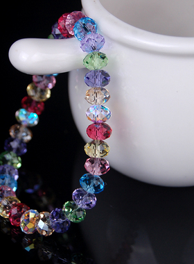 甜美七彩转运珠手链女韩国首饰女