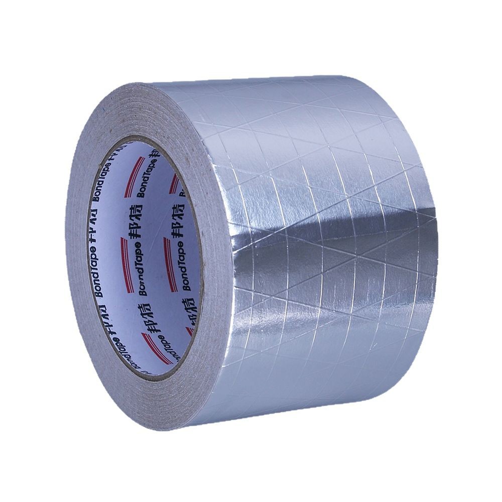 邦特铝箔夹筋纤维胶带玻璃棉风管管道保温防水加厚玻纤布铝箔胶带 - 图3