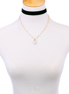 锁骨项链女欧美复古性感女士双层