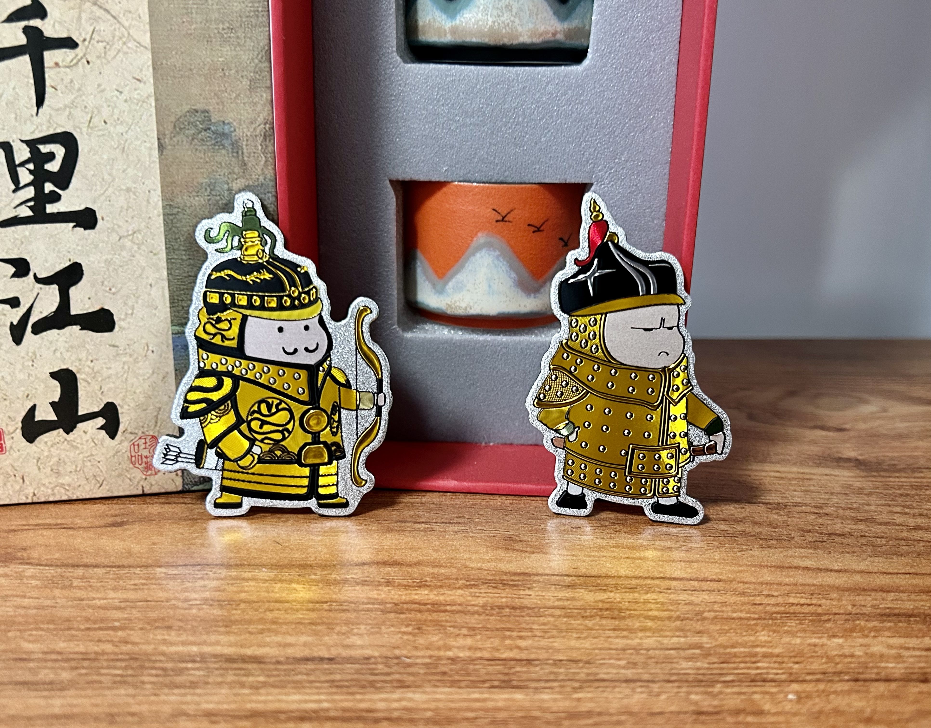 沈阳故宫文创博物院八旗小兵冰箱贴磁吸盛京礼物宫廷宝贝