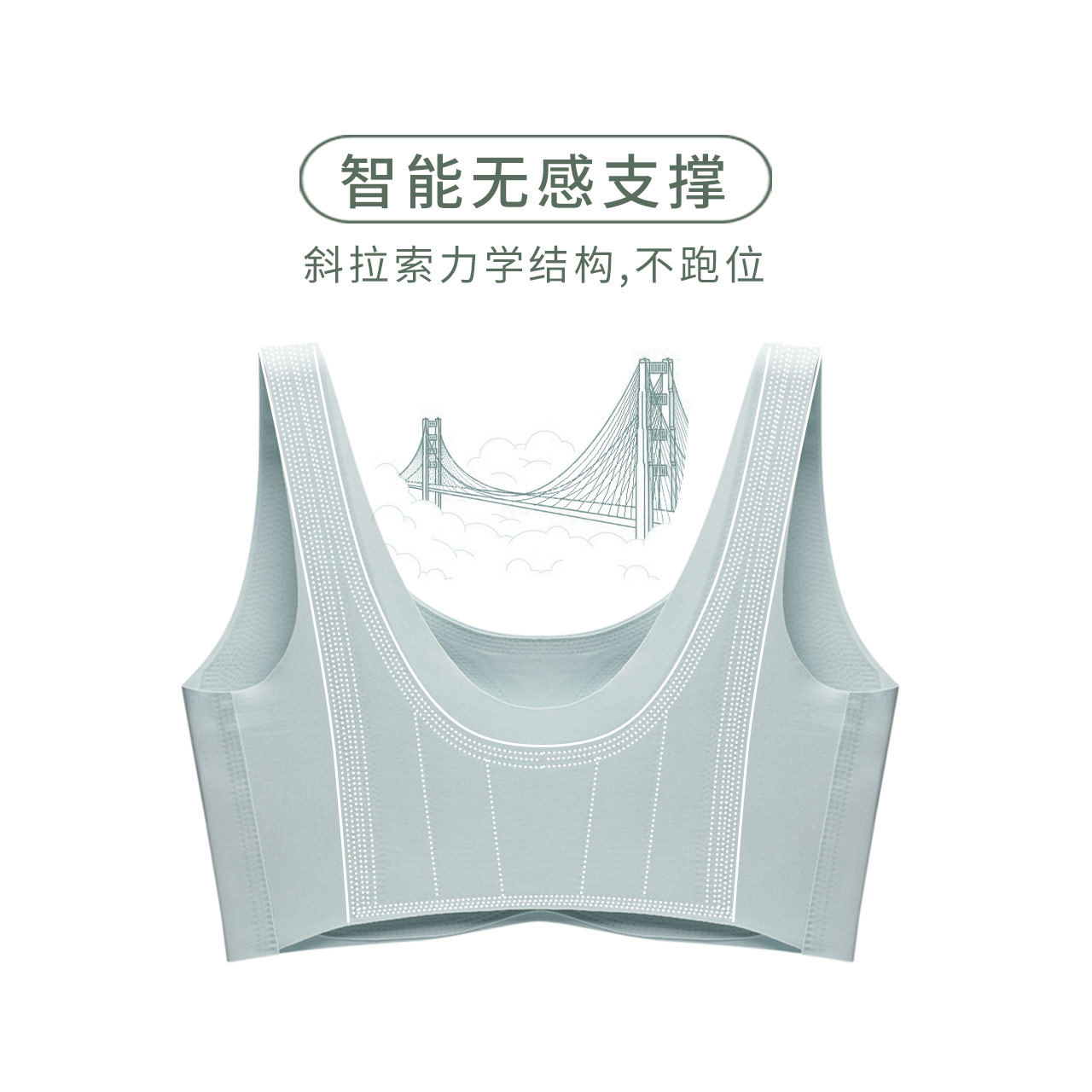 加一尚品无钢圈美背背心式夏季抹胸 coyeee加一尚品文胸