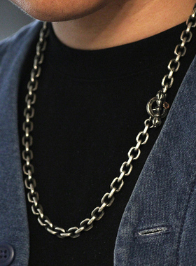 跋折罗手工950银复古经典银项链