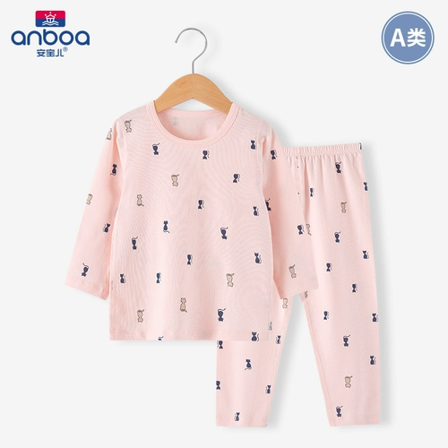 Детское хлопковое термобелье, удерживающее тепло нижнее белье, детский комплект, демисезонная пижама для мальчиков