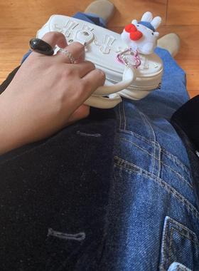 hssilver女玛瑙日韩戒指