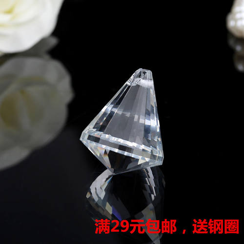 水晶玻璃钻石球锥形珠帘门帘婚庆隔断灯饰 diy饰品散珠配件吊坠子 - 图2