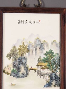 紧急处理一批民国时期景德镇瓷板画挂屏挂画古代老式墙壁装饰品