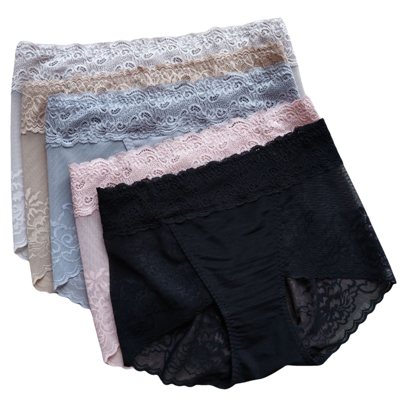 艾米力欧女式内裤高腰收腹超薄蕾丝性感贴身塑形网纱包臀无痕底裤,淘宝优惠券,粉丝福利购,淘宝优惠卷